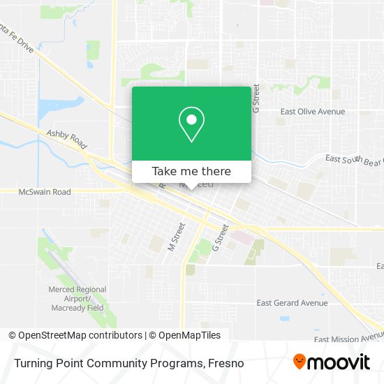 Mapa de Turning Point Community Programs