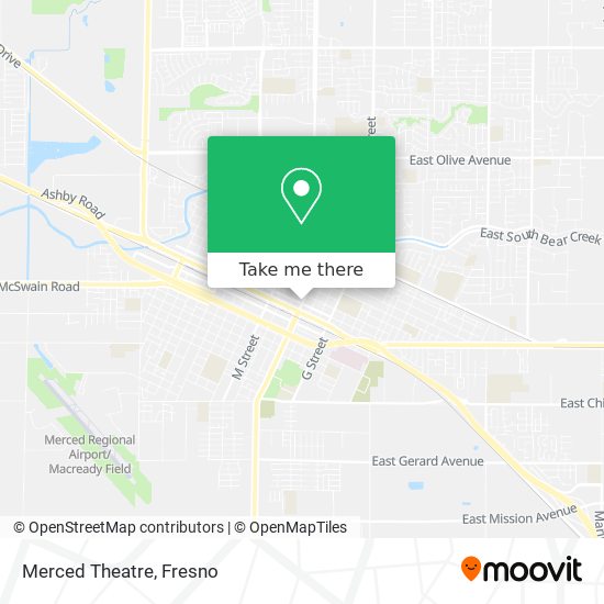 Merced Theatre map