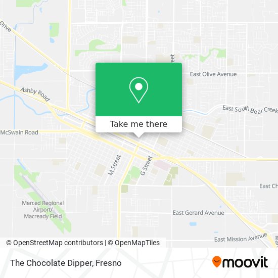 The Chocolate Dipper map
