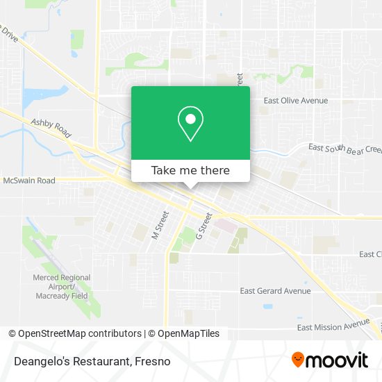 Mapa de Deangelo's Restaurant