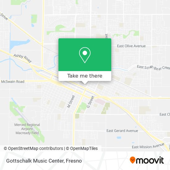 Mapa de Gottschalk Music Center