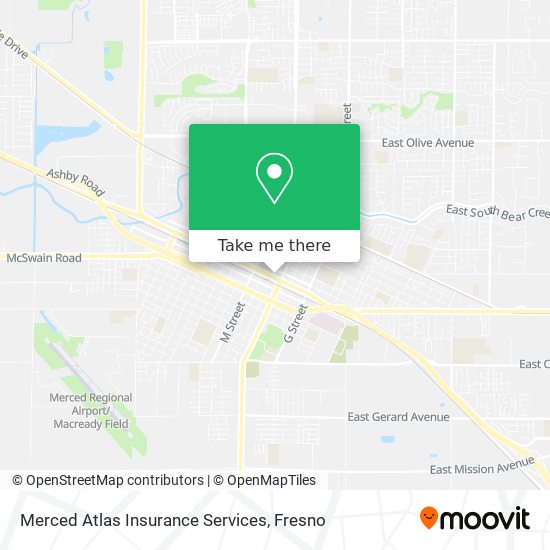 Merced Atlas Insurance Services map