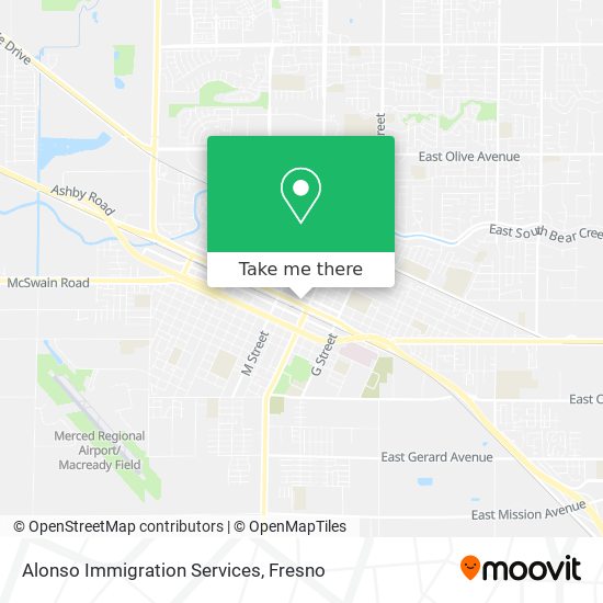 Alonso Immigration Services map