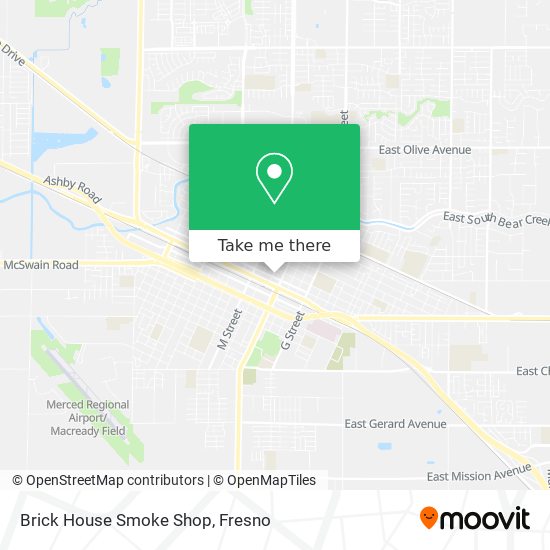 Mapa de Brick House Smoke Shop