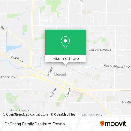 Mapa de Dr Chang Family Dentistry