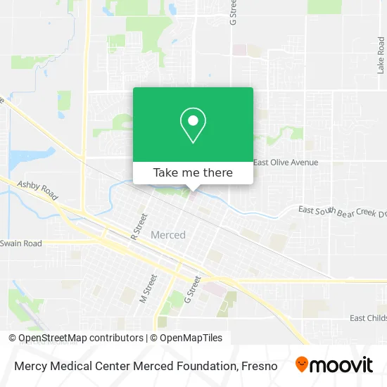 Mercy Medical Center Merced Foundation map