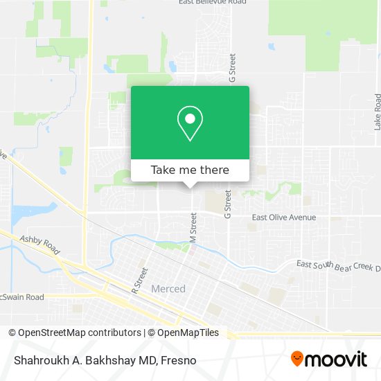 Shahroukh A. Bakhshay MD map