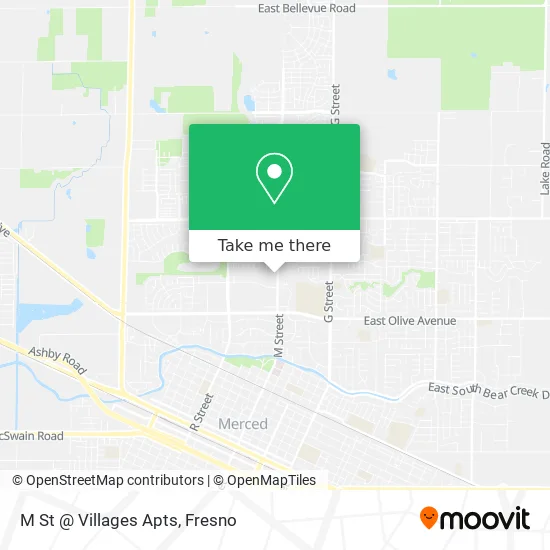 M St @ Villages Apts map