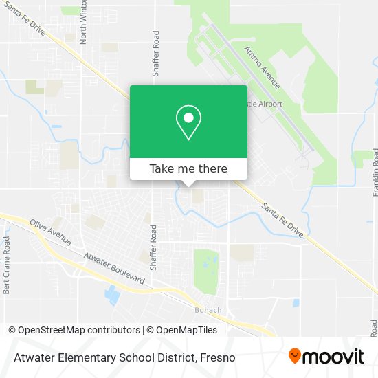 Mapa de Atwater Elementary School District