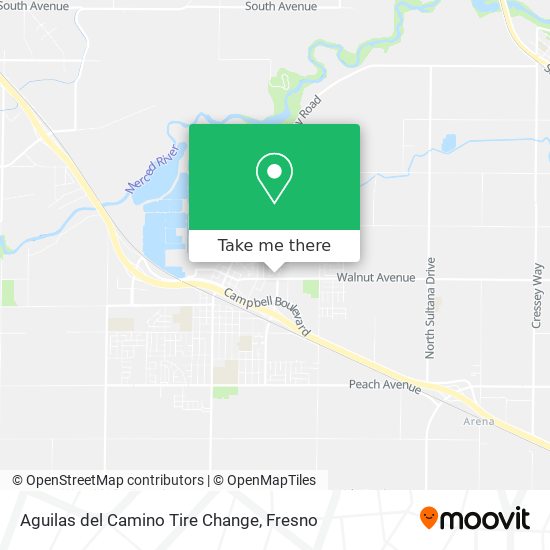 Mapa de Aguilas del Camino Tire Change