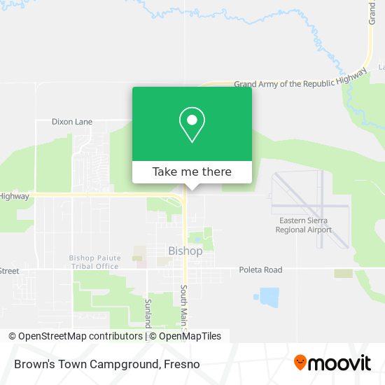 Brown's Town Campground map
