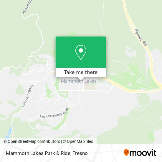 Mammoth Lakes Park & Ride map