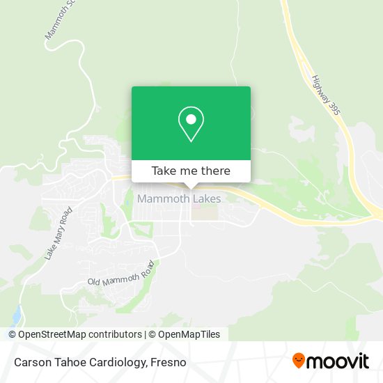 Carson Tahoe Cardiology map