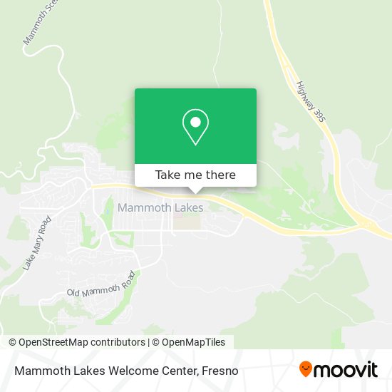 Mapa de Mammoth Lakes Welcome Center