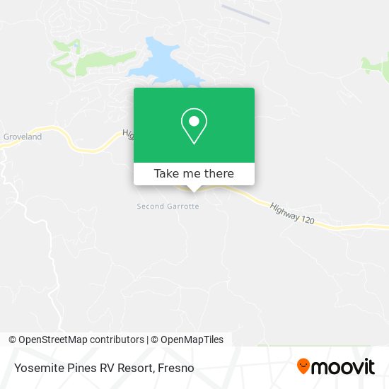 Yosemite Pines RV Resort map