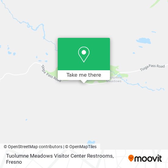 Mapa de Tuolumne Meadows Visitor Center Restrooms