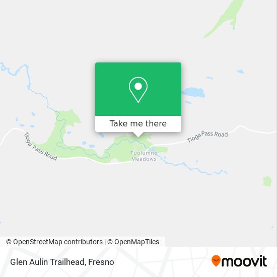 Mapa de Glen Aulin Trailhead