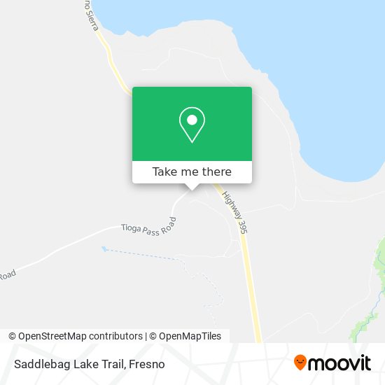 Saddlebag Lake Trail map