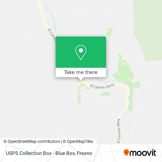 Mapa de USPS Collection Box - Blue Box
