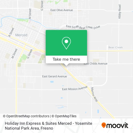 Holiday Inn Express & Suites Merced - Yosemite National Park Area map
