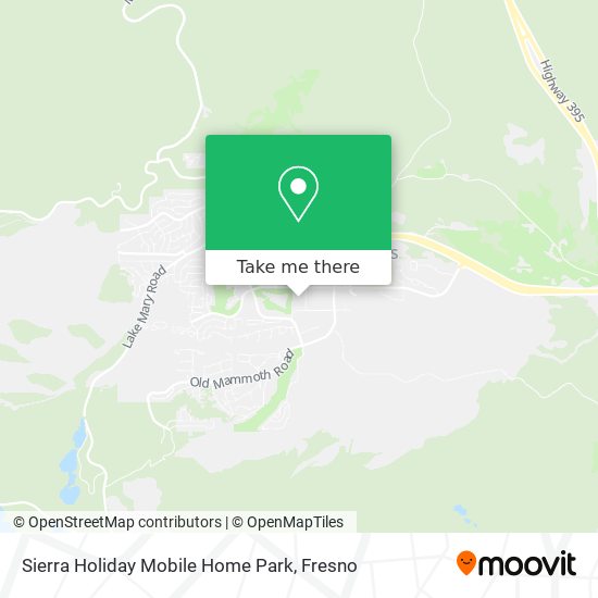 Sierra Holiday Mobile Home Park map