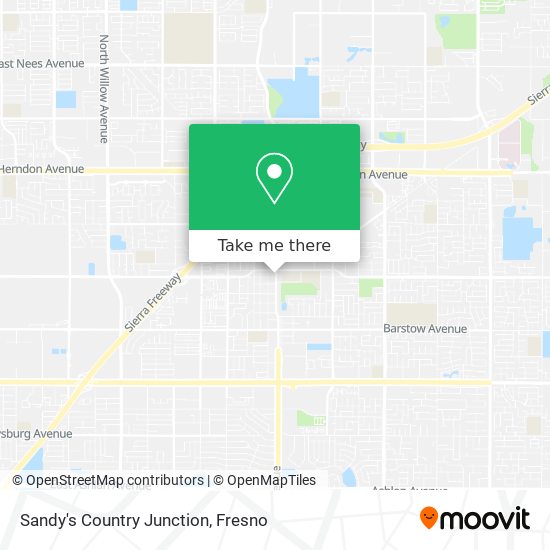 Sandy's Country Junction map