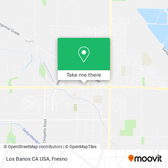 Mapa de Los Banos CA USA