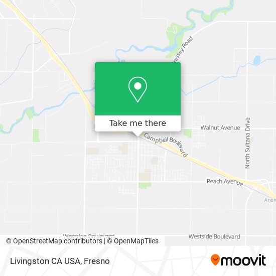 Livingston CA USA map