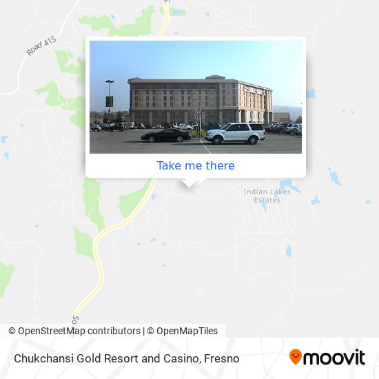 Chukchansi Gold Resort and Casino map