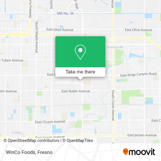 WinCo Foods map