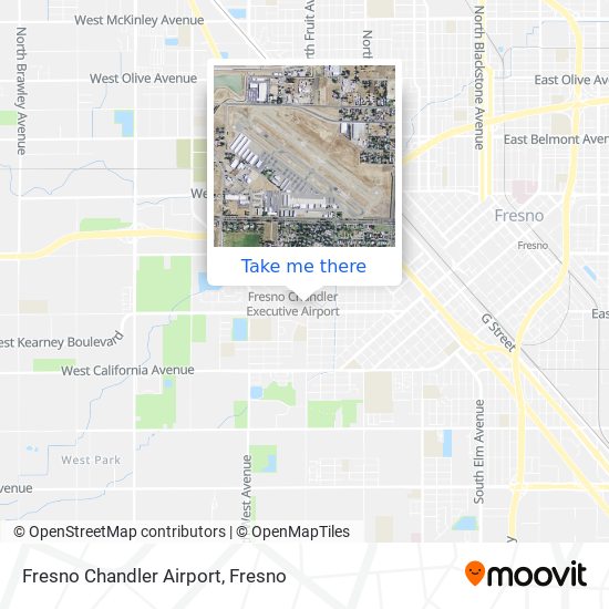 Fresno Chandler Airport map