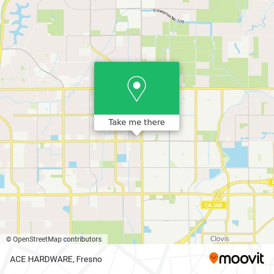 ACE HARDWARE map