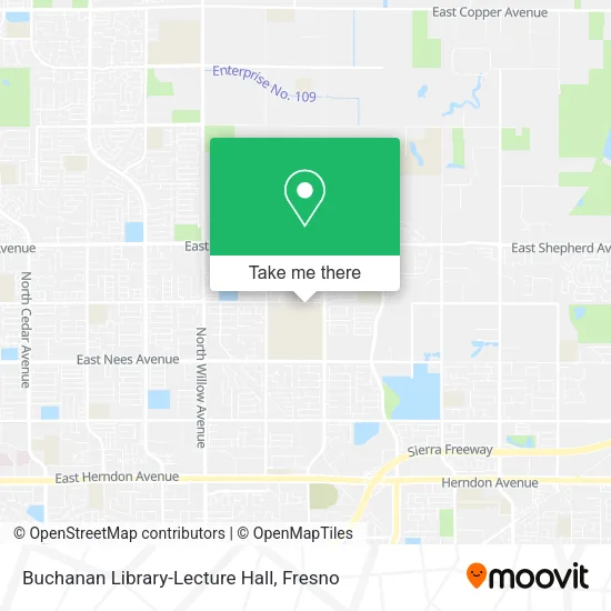 Mapa de Buchanan Library-Lecture Hall