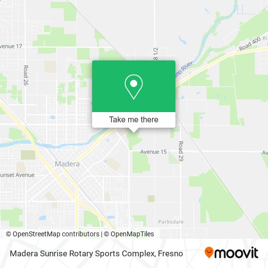 Madera Sunrise Rotary Sports Complex map