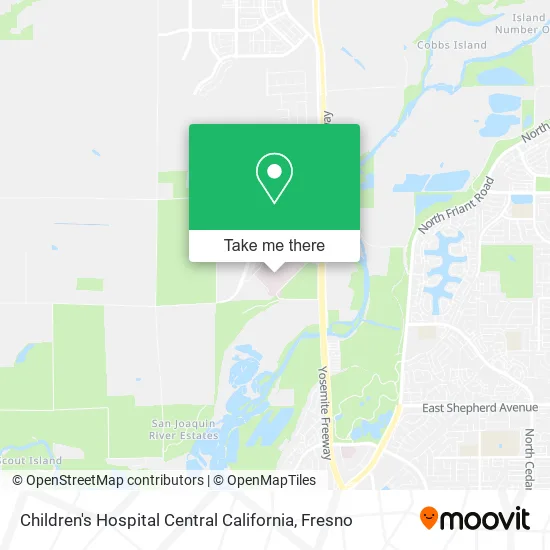 Children's Hospital Central California map