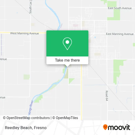 Reedley Beach map