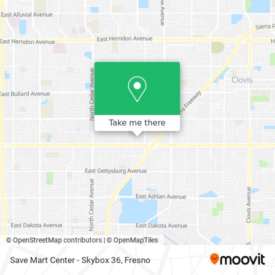 Save Mart Center - Skybox 36 map