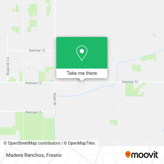 Madera Ranchos map