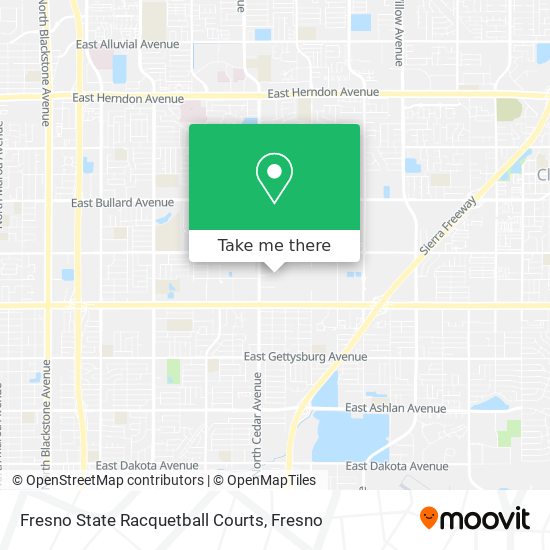 Mapa de Fresno State Racquetball Courts