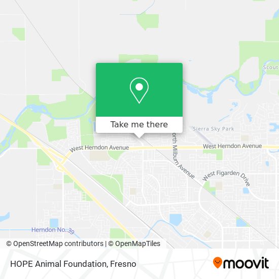 How to get to HOPE Animal Foundation in Fresno by Bus?