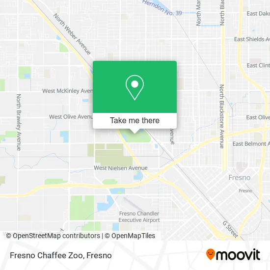 Mapa de Fresno Chaffee Zoo