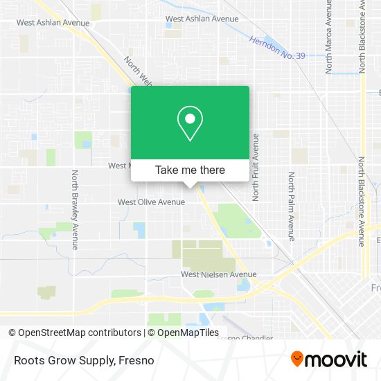 Mapa de Roots Grow Supply