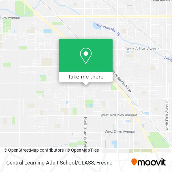 Central Learning Adult School / CLASS map