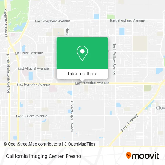 California Imaging Center map