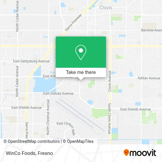 WinCo Foods map