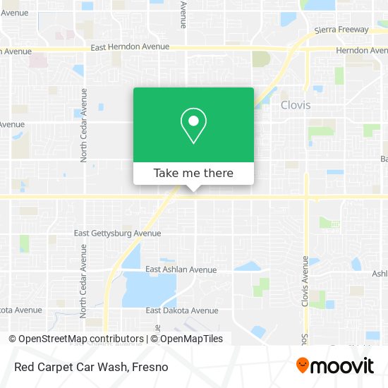 Red Carpet Car Wash map