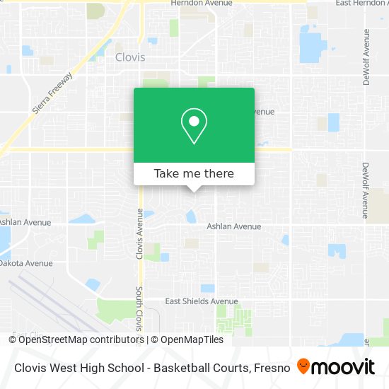 Mapa de Clovis West High School - Basketball Courts