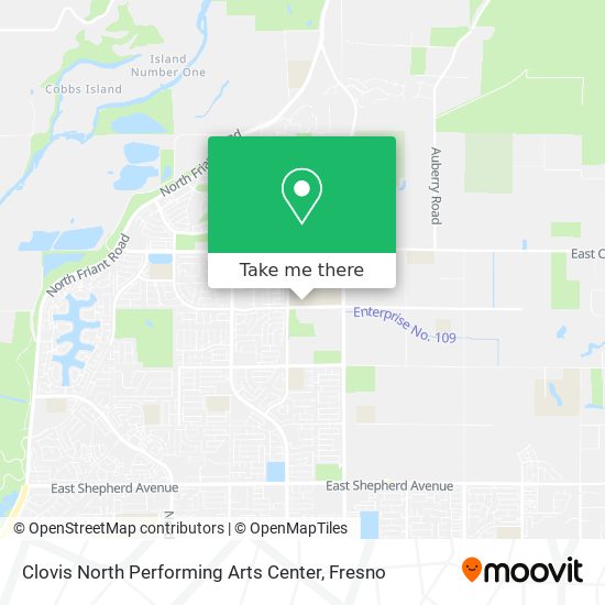Mapa de Clovis North Performing Arts Center