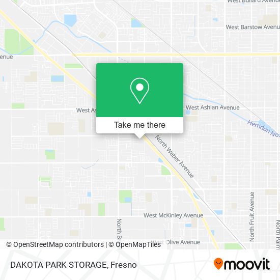 DAKOTA PARK STORAGE map