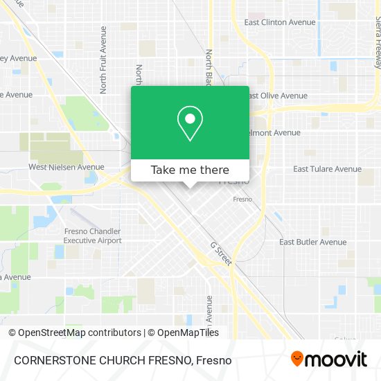 CORNERSTONE CHURCH FRESNO map